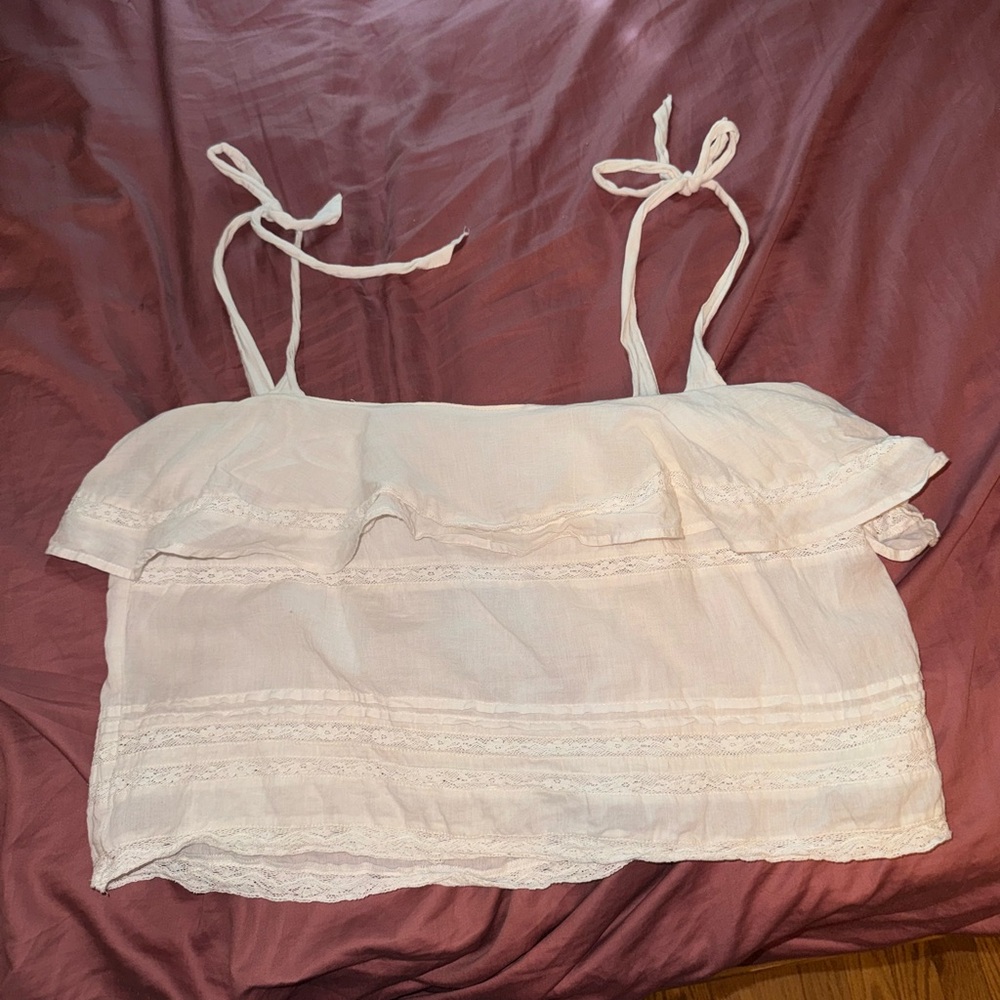 Urban outfitters flowy cropped tank
